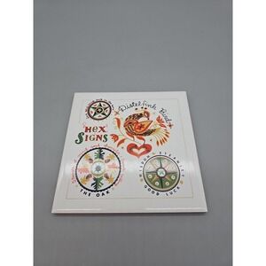 Screencraft Swedish Cape Cod Hex Signs Ceramic Tile Cork Back MCM 6x6 Folk Art